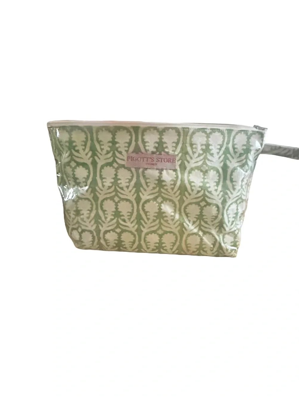 Pigotts Store Green Patterned Cosmetic Pouch